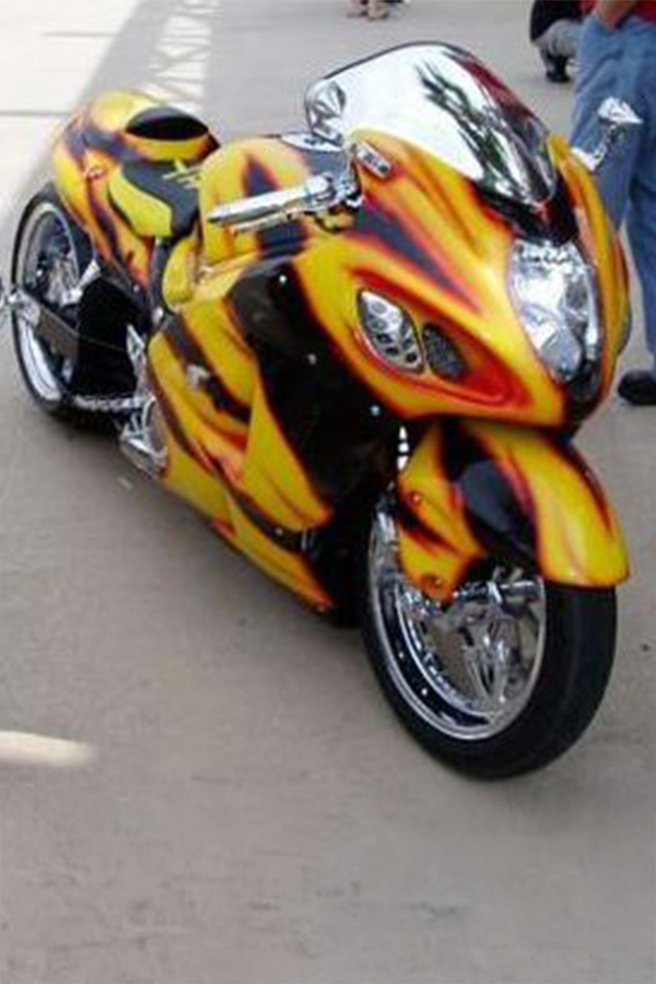 Exiled Artistry Hayabusa Street Bike Restoration Services for custom and classic motorcycles in Marshall, NC